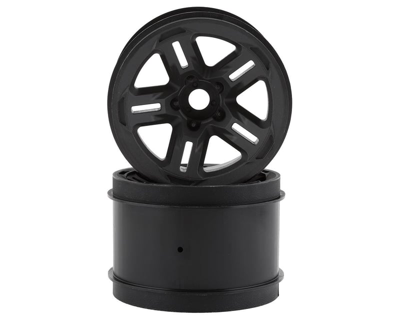 3.8" Black 5-Spoke Wheels (2)