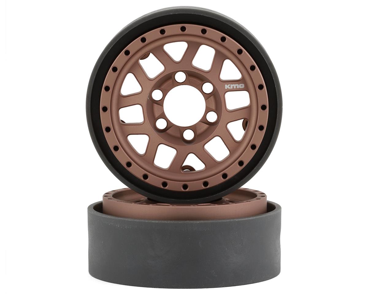 Vanquish Products KMC XD229 Machete V2 1.9" Beadlock Crawler Wheels (Bronze) (2)