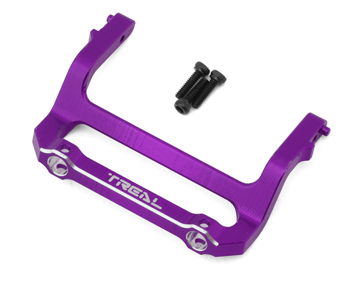 Treal Hobby Axial SCX24 Aluminum Front Bumper Mount (Purple)