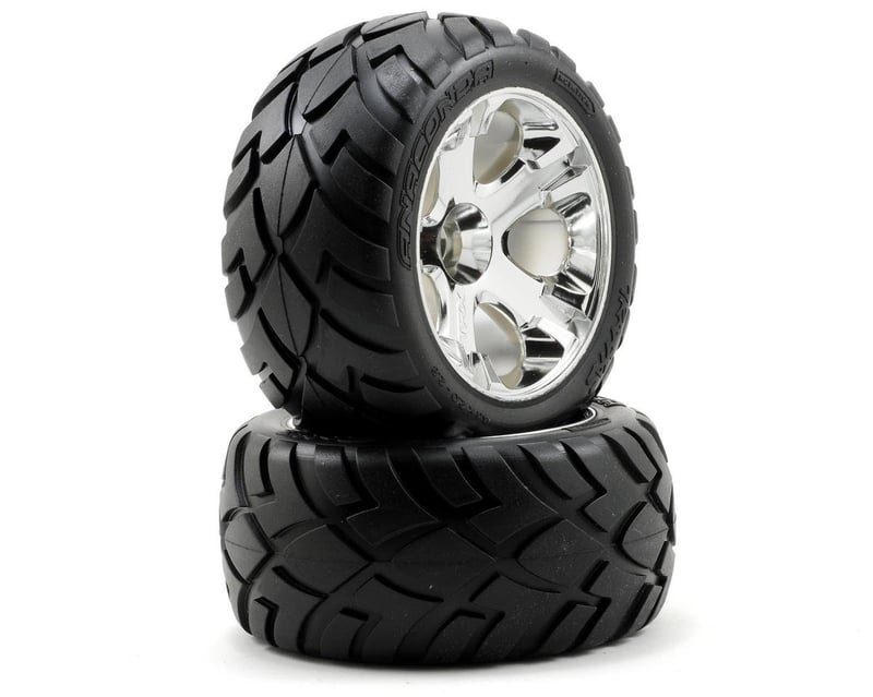 All-Star 2.8" Chrome Wheels & Anaconda Tires (2)