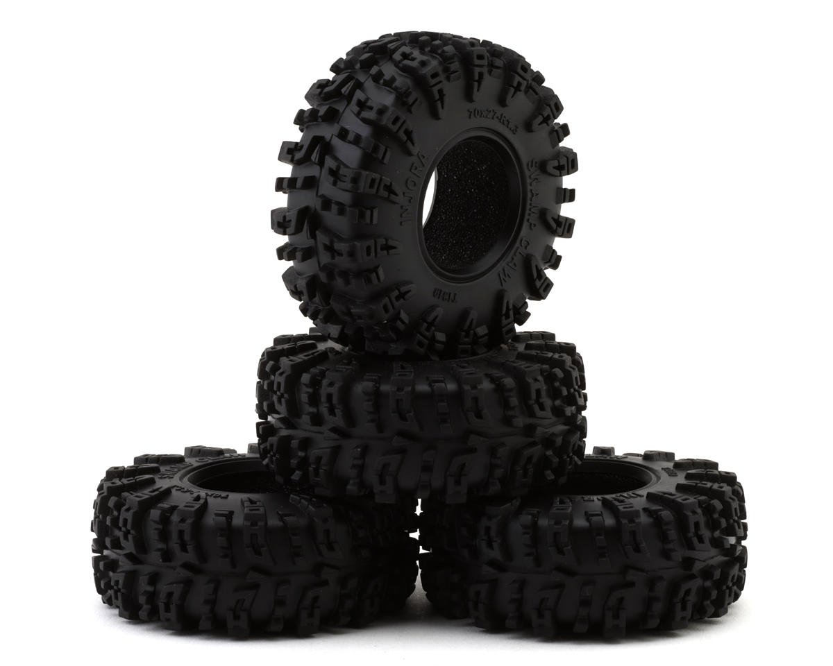 Injora 1.3" Swamp Claw M/T Micro Rock Crawler Tires Combo (4) (70mm OD) (S5)