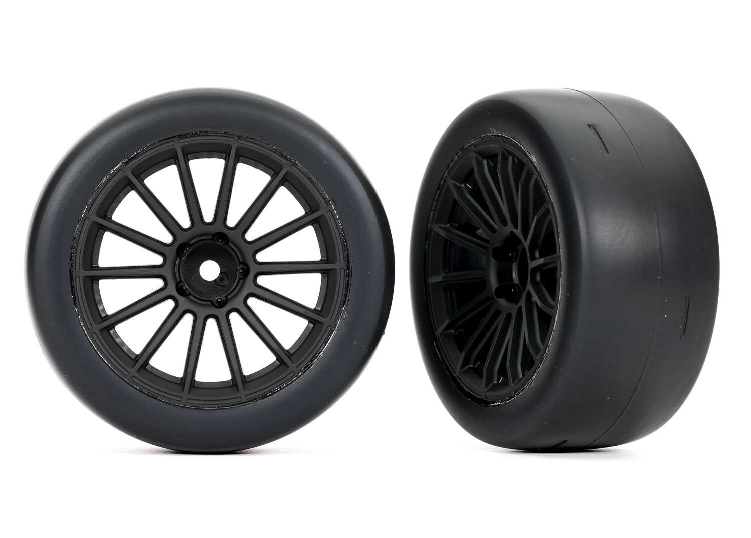 2.0" Black Rear Wheels & Response Tires (2)
