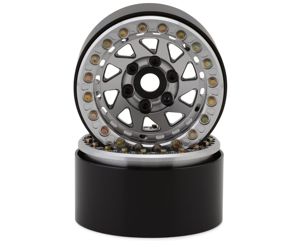 SSD RC 1.9” Bruiser Beadlock Wheels (Silver) (2)