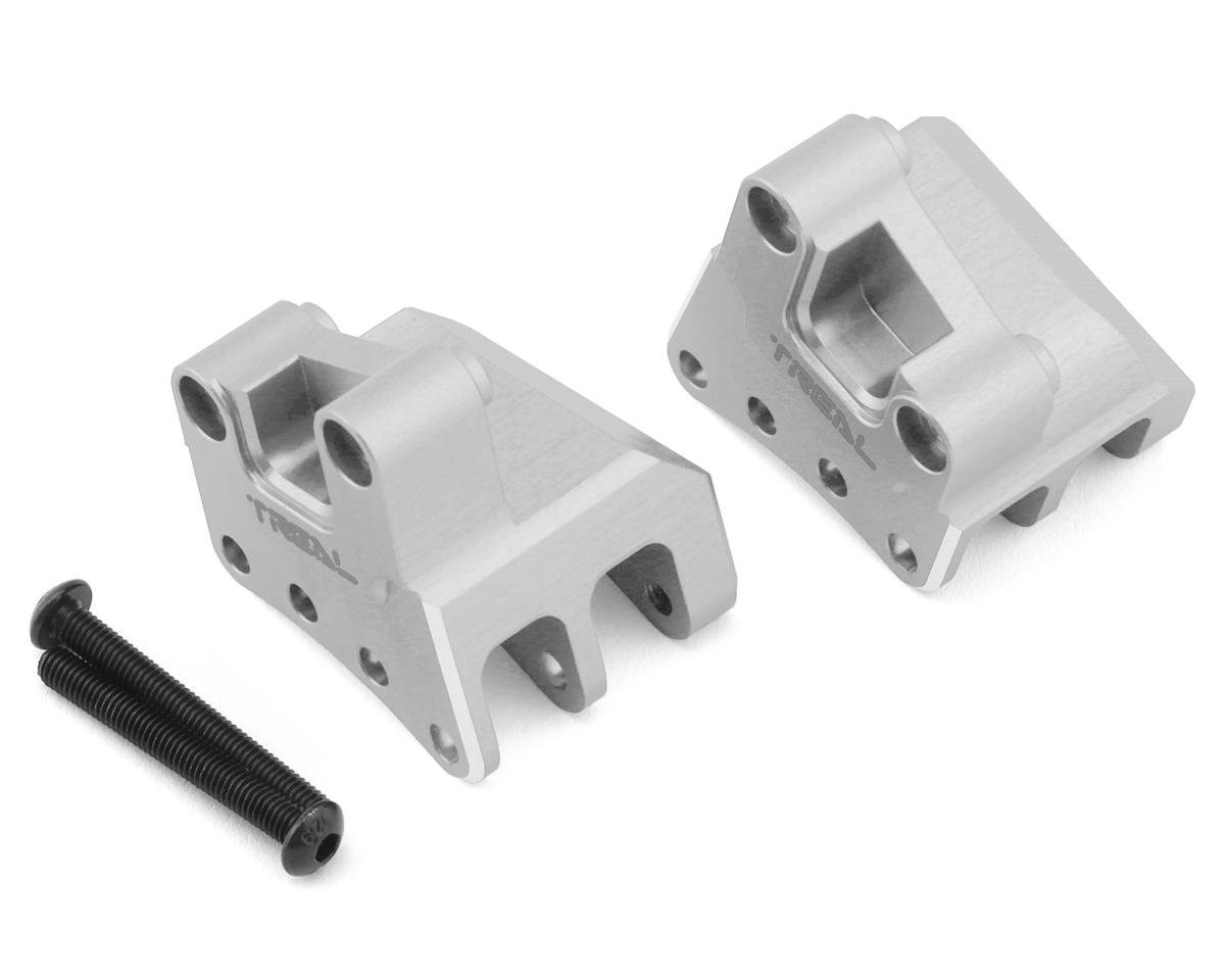 Treal Hobby Axial RBX10 Ryft Aluminum Rear Shock Mounts (Silver) (2) (4-Holes)