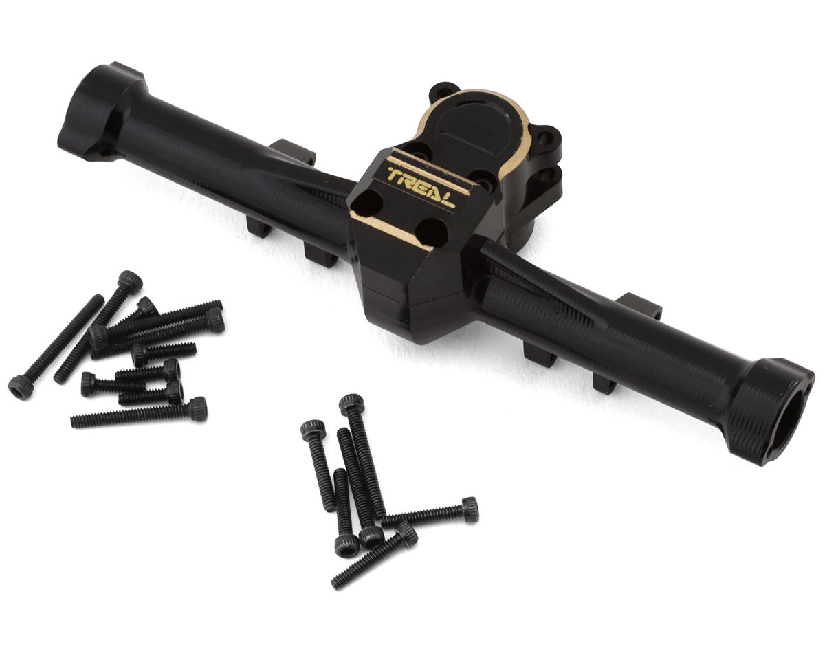 Treal Hobby Axial SCX24 Aluminum Rear Axle w/Brass Differential Cover