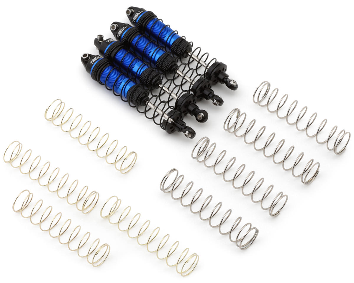 Treal Hobby Losi® Mini LMT 6061 Aluminum Threaded Shock Set (Blue) (4)