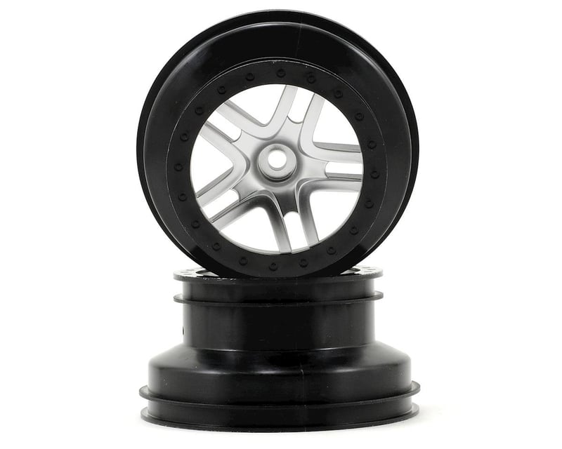 SCT Satin Chrome & Black Split-Spoke Wheels (2)