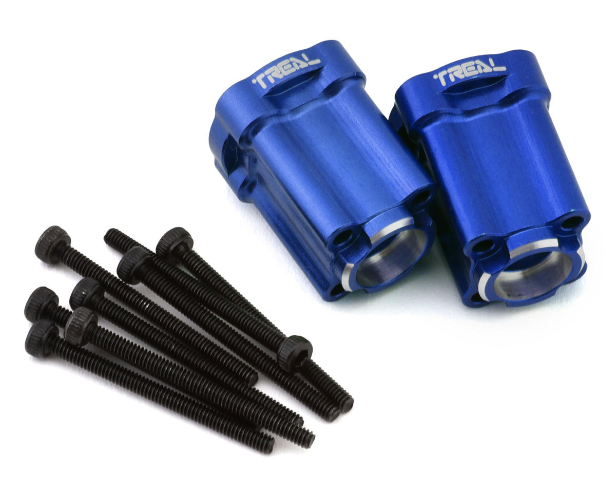 Treal Hobby Losi® Mini LMT 7075 Aluminum Rear Hub Axle Mounts (0°)
