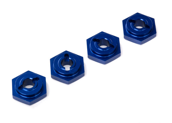12 mm Blue Aluminum Wheel Hubs