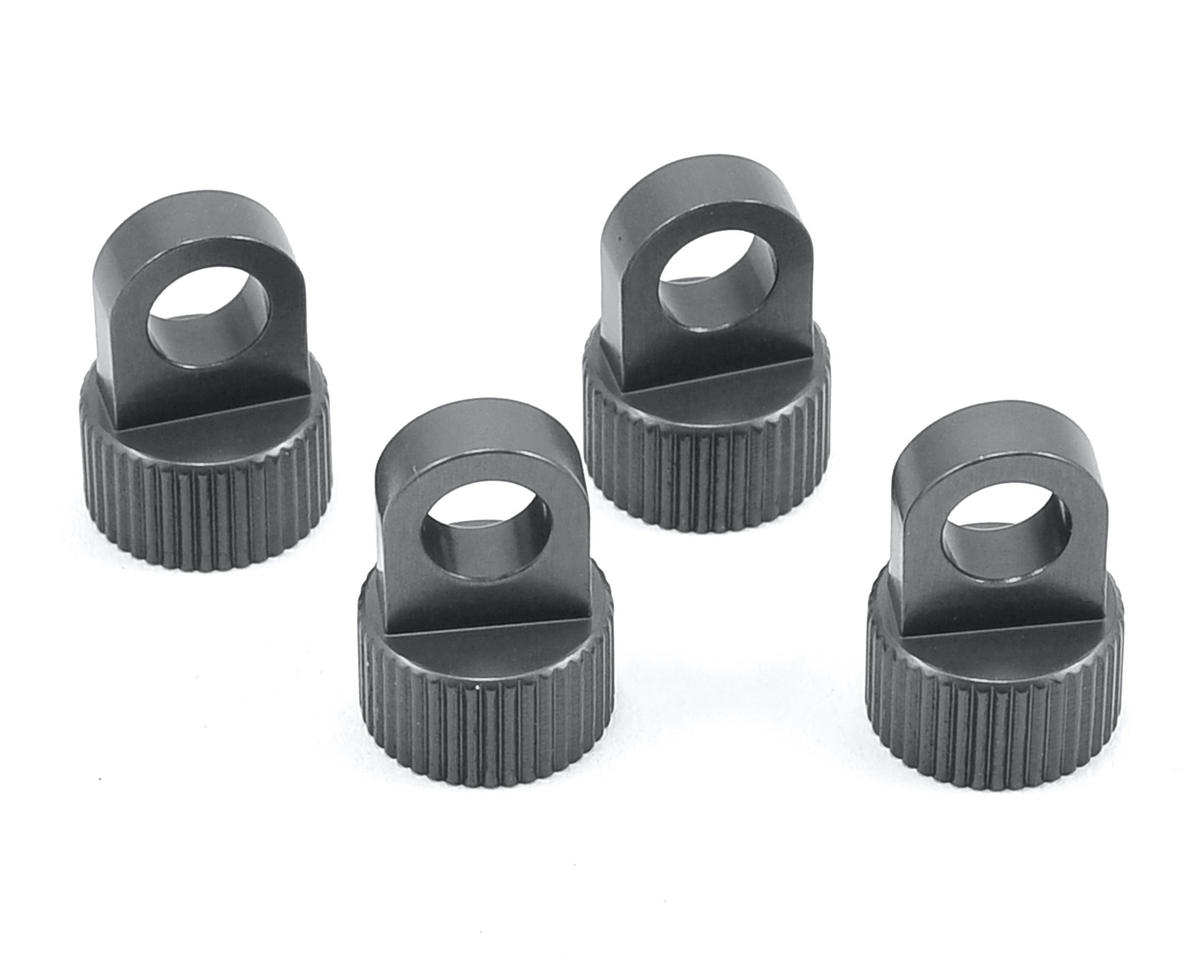 ST Racing Concepts Vaterra Ascender Aluminum Upper Shock Caps (4) (Gun Metal)