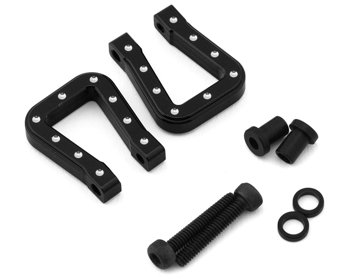 Hot Racing 1/10 Aluminum Monster Flat Tow Shackles (Black) (2)
