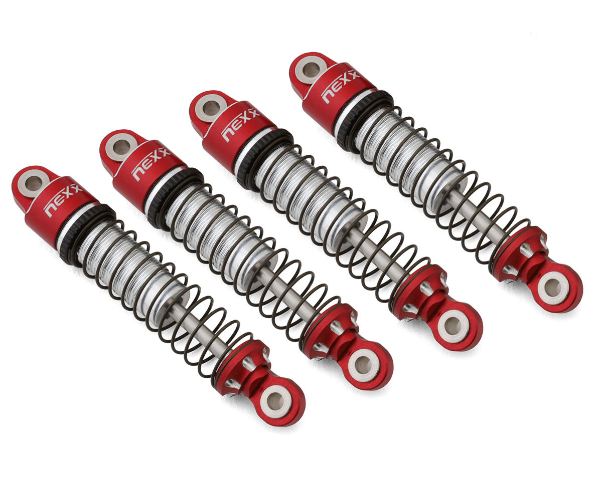 NEXX Racing 56mm Aluminum Threaded Oil-Filled Shocks (Red) (4)
