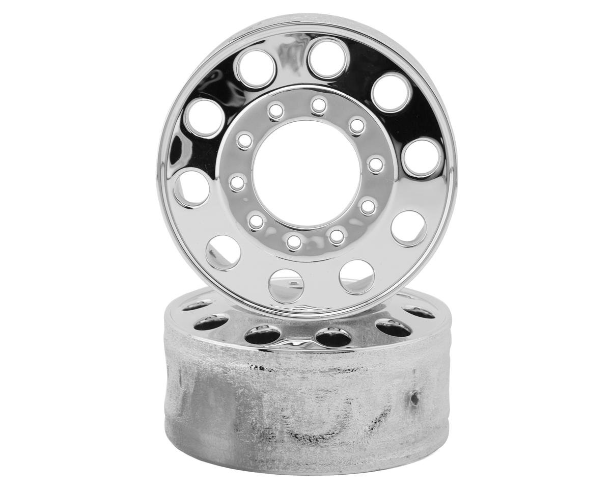 Redcat Custom Hauler Front Wheels (Chrome) (2)