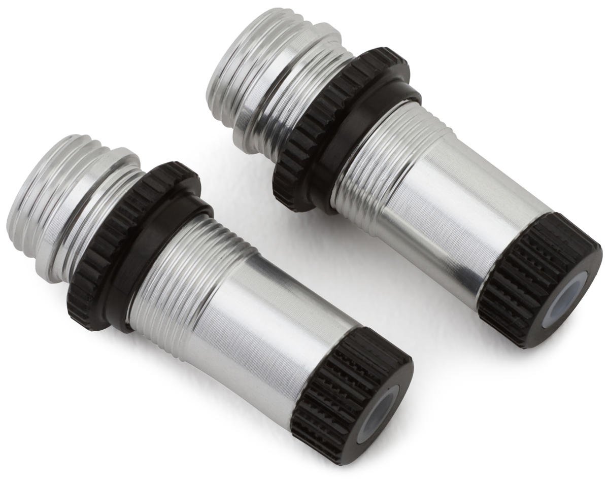 Hot Racing Aluminum Threaded Shock Bodies for Traxxas TRX-4M (Silver) (2)