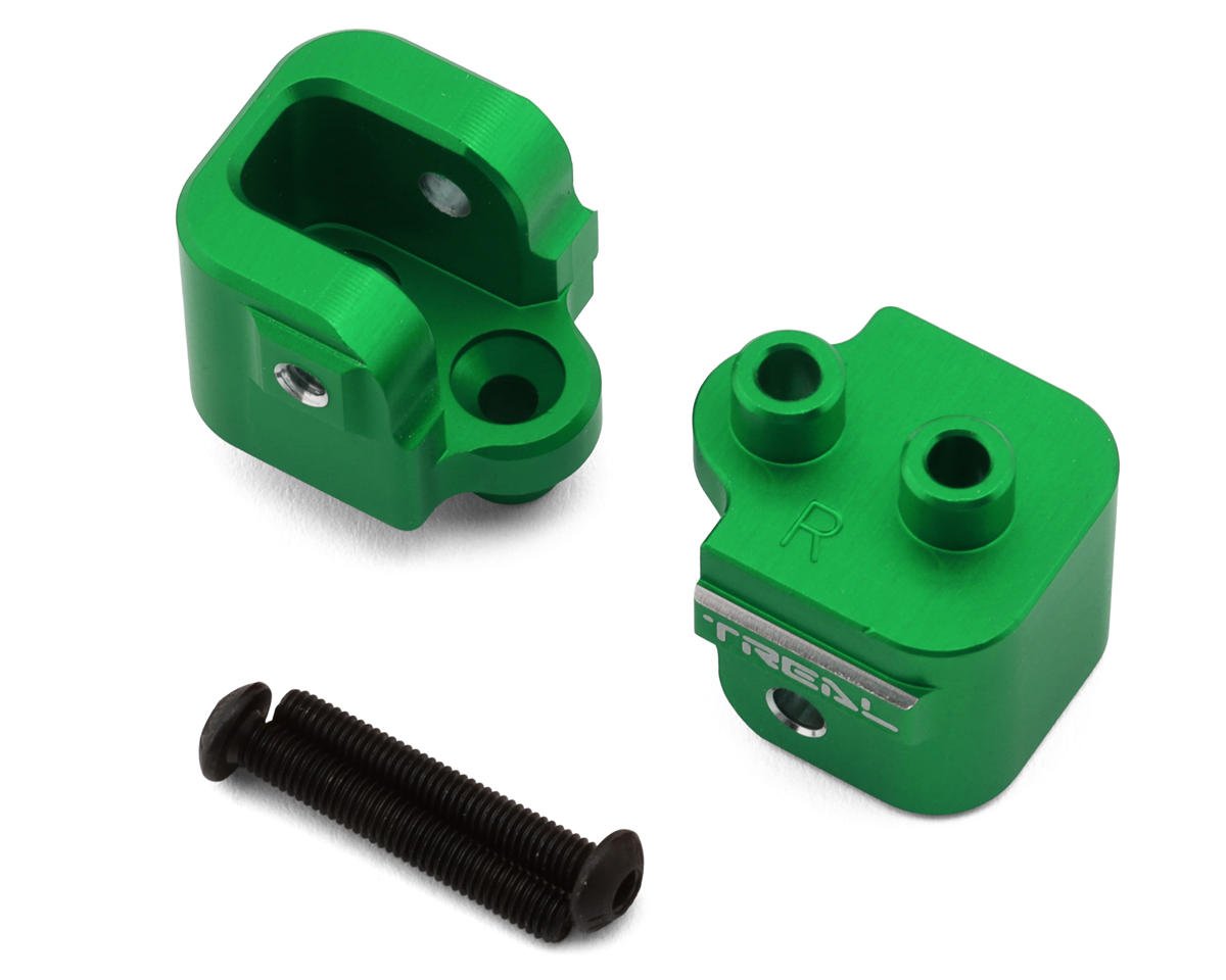 Treal Hobby Losi Hammer Rey U4 Aluminum Rear Upper Link Mount Set (Green) (2)