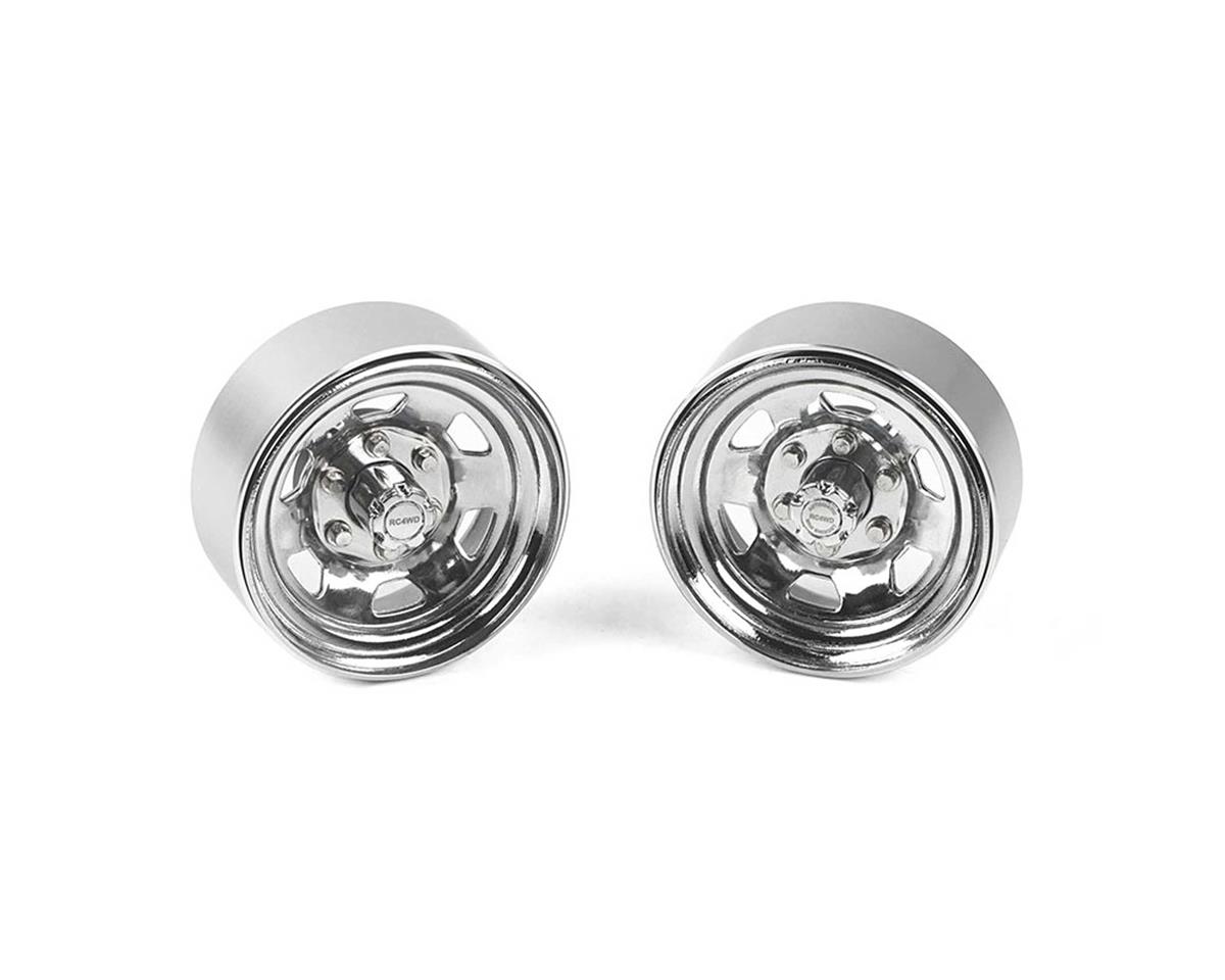 RC4WD Stamped Steel 1.7" Beadlock SR5 Wheels (Chrome)