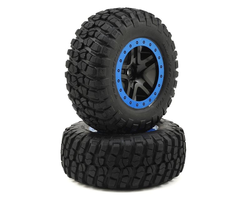SCT Black & Blue Wheels with BFGoodrich Tires (2)