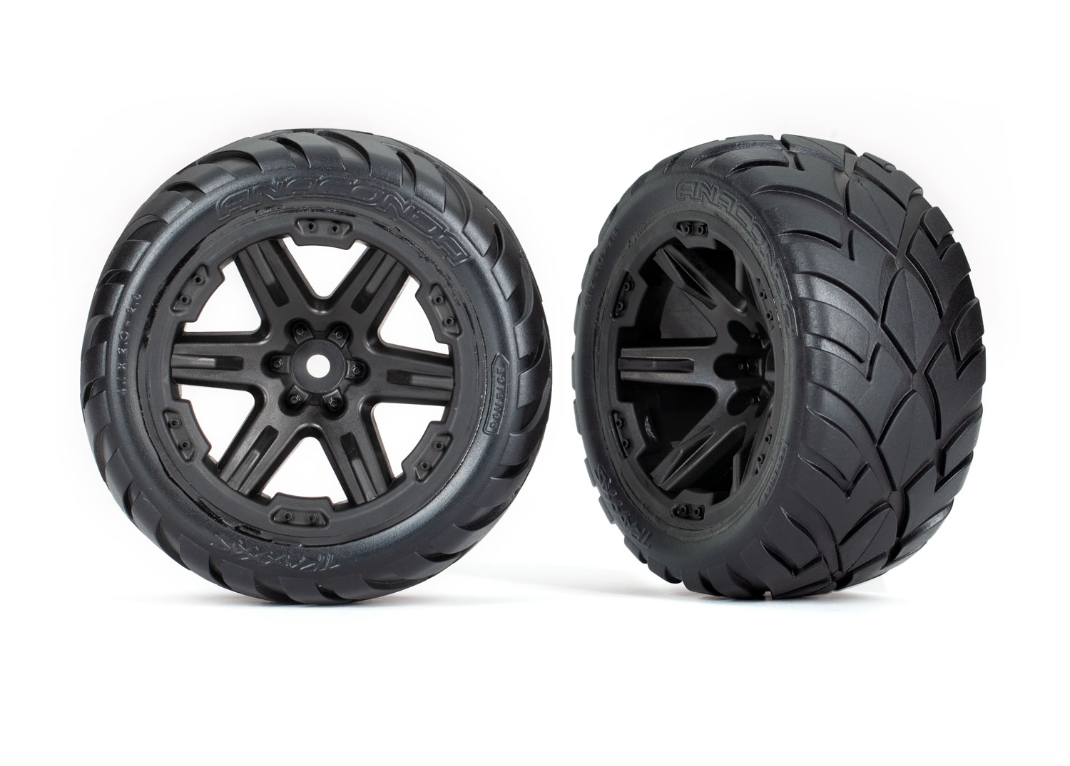 RXT 2.8" Black Wheels & Anaconda Tires (2)