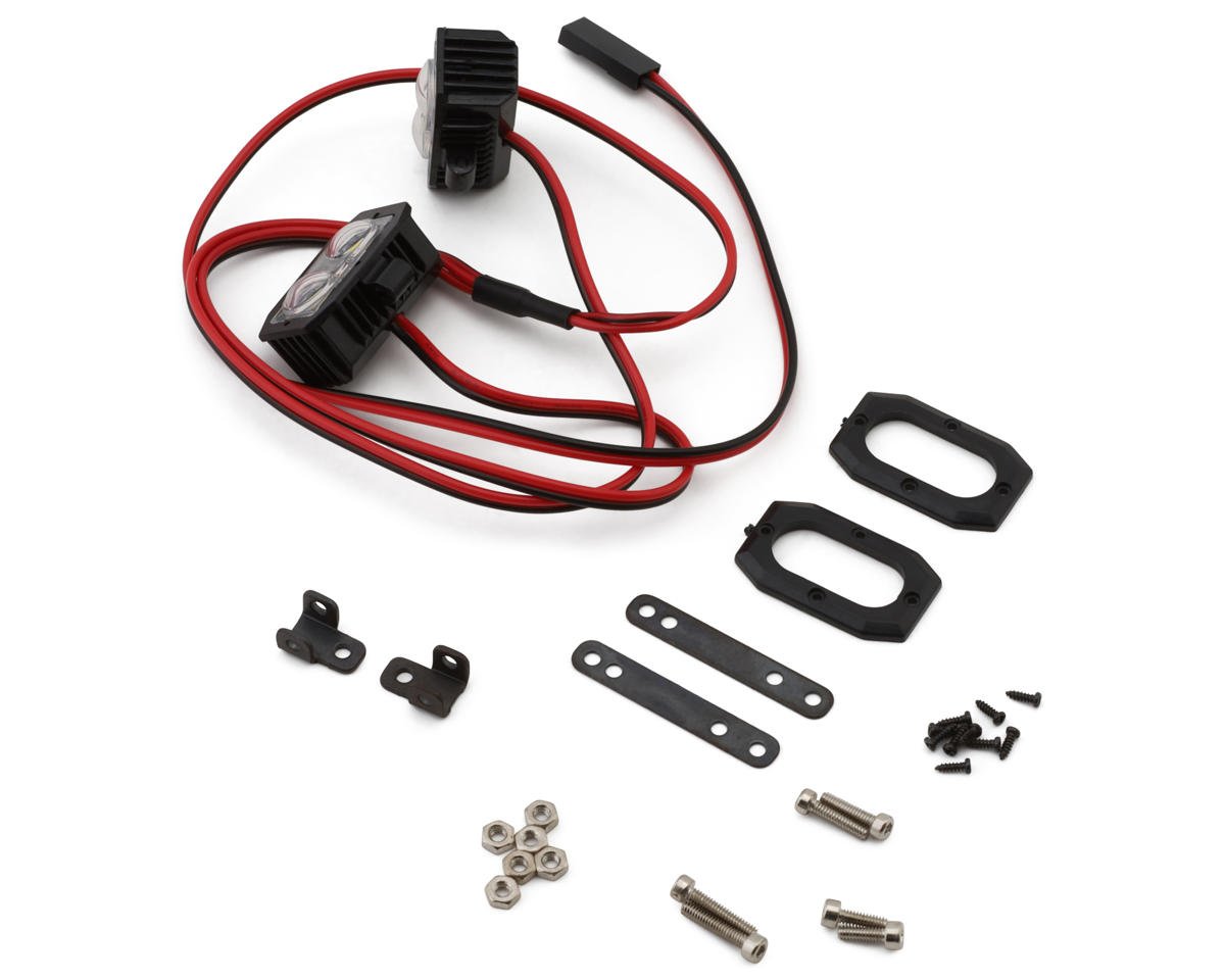 Injora 1/10 Rock Crawler LED Rectangle Pod Light Kit (2)