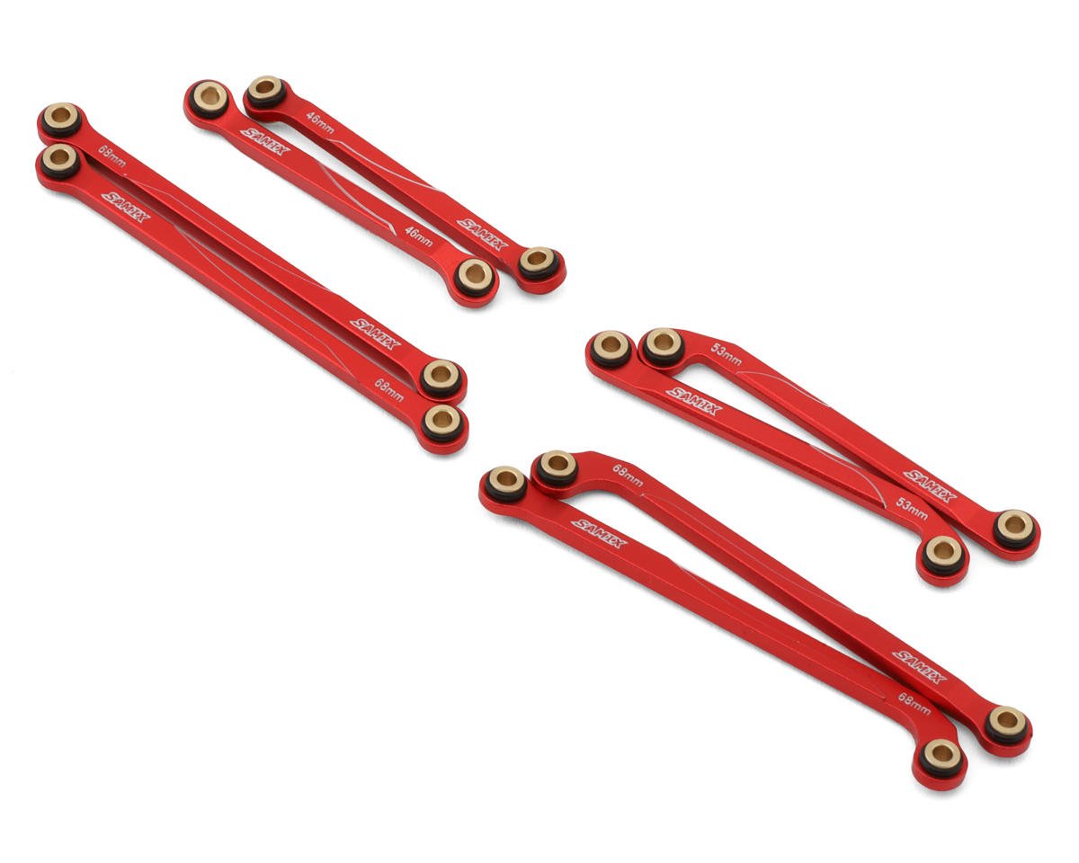 Samix Aluminum High Clearance Link Set for Traxxas TRX-4M (Red) (8)