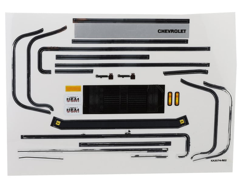 TRX-4M Chevrolet K10 Decal Sheet