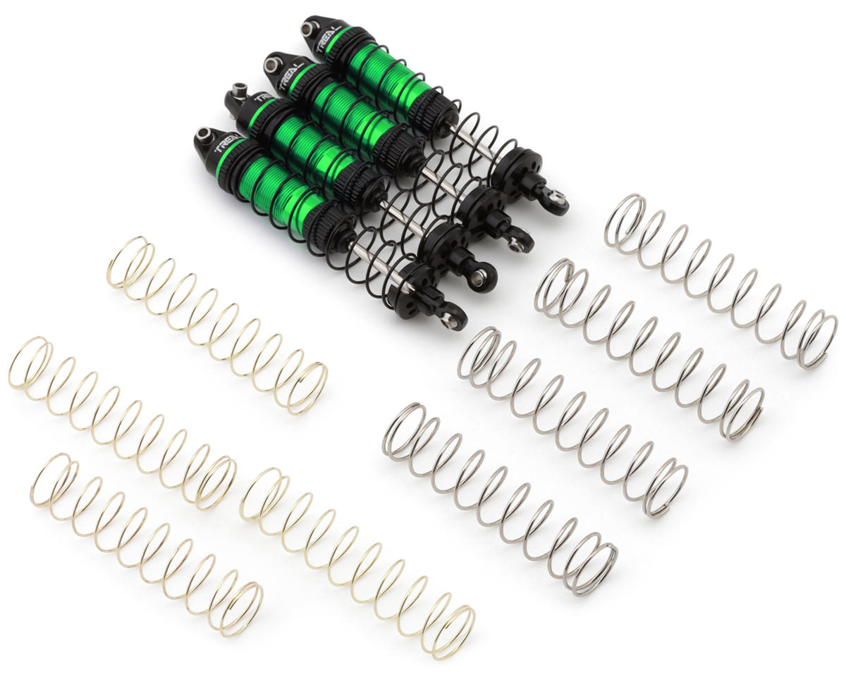 Treal Hobby Losi® Mini LMT 6061 Aluminum Threaded Shock Set (Green) (4)