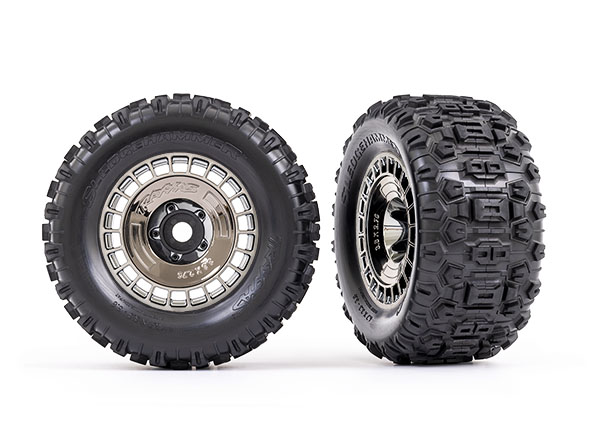 3.8" Modular Wheels & Sledgehammer Tires (2)