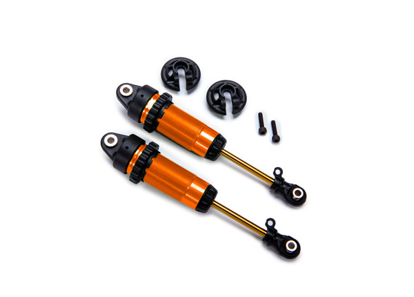 1/10 Orange Aluminum XX-Long GTR Shocks (2)