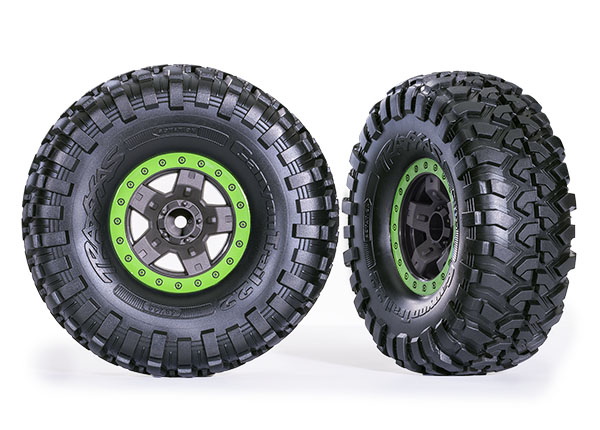 2.2" Green TRX-4 Sport Wheels w/ Canyon Trail Tires (2)