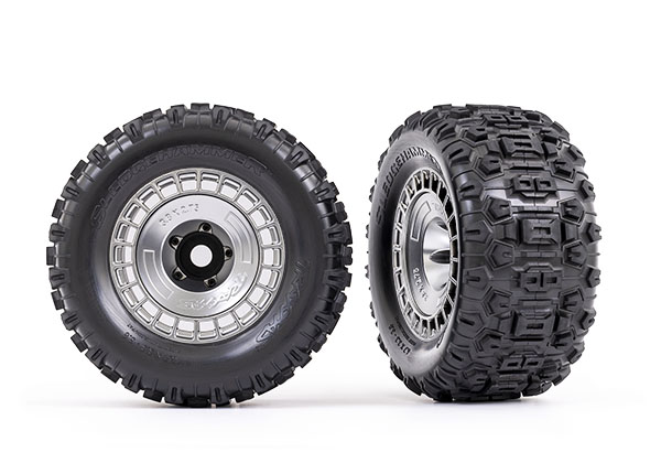 3.8" Modular Wheels & Sledgehammer Tires (2)