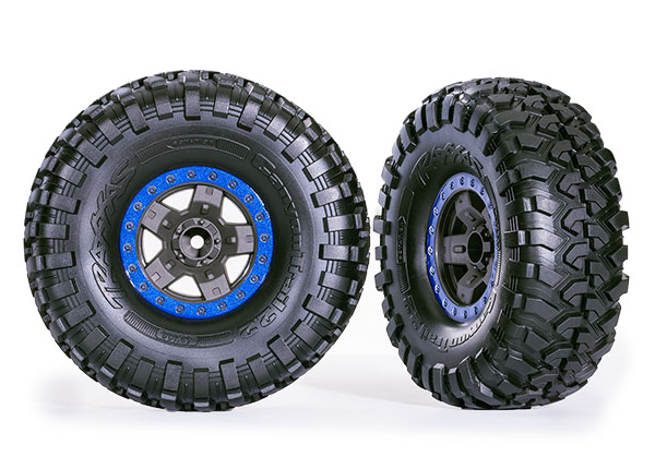 2.2" Blue TRX-4 Sport Wheels w/ Canyon Trail Tires (2)