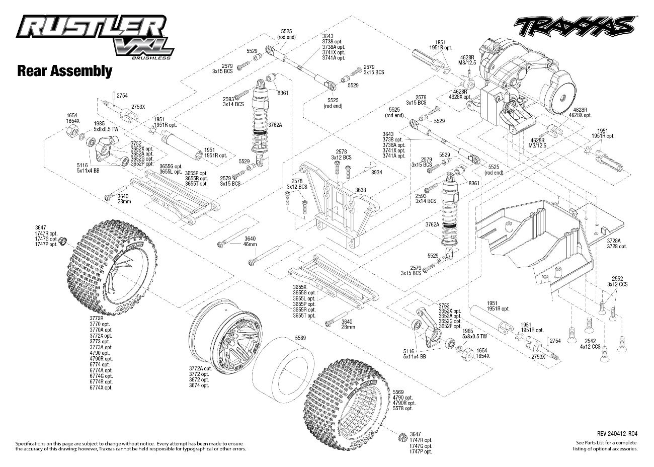 Traxxas 1/10 Rustler VXL 2WD Stadium Truck w/ TQi Radio