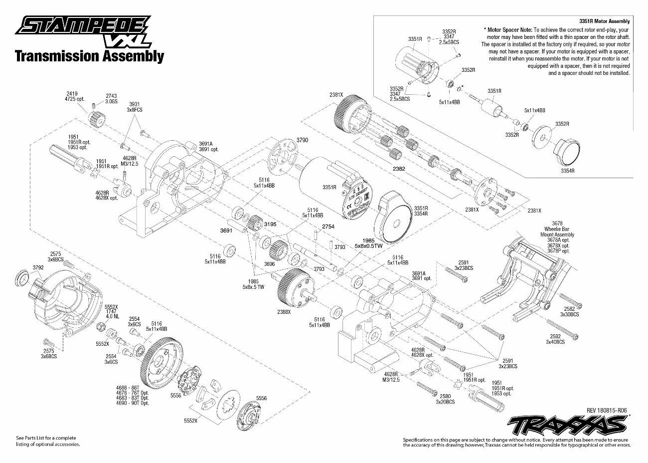 Traxxas 1/10 Stampede VXL Brushless 2WD Monster Truck w/ TQi