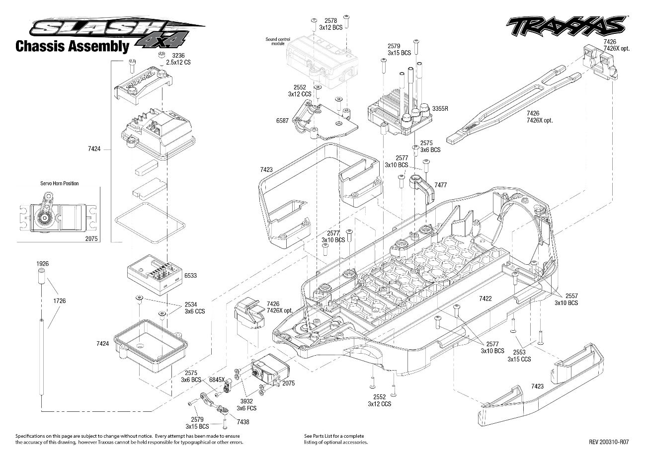 Traxxas 1/10 Slash 4X4 Short Course Truck w/ On-Board Audio