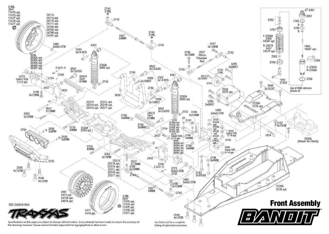 Traxxas 1/10 Bandit XL-5 2WD Extreme Sports Buggy w/ LED Lights