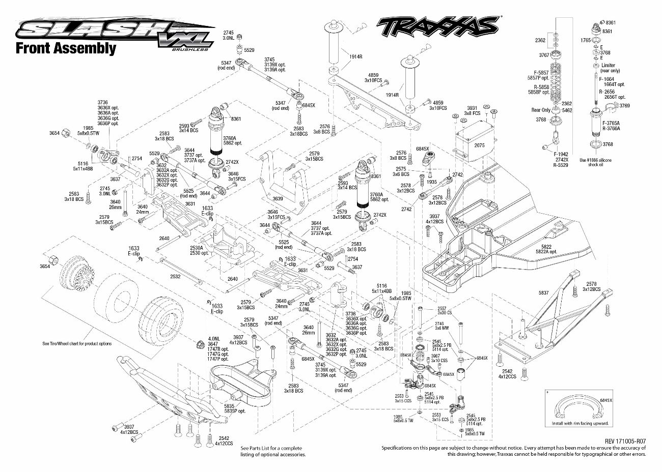 Traxxas 1/10 Slash VXL 2WD Brushless Short Course Truck w/ TQi