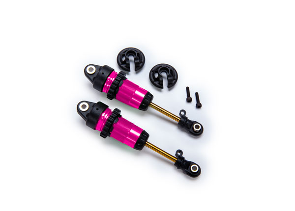 1/10 Pink Aluminum Long GTR Shocks (2)