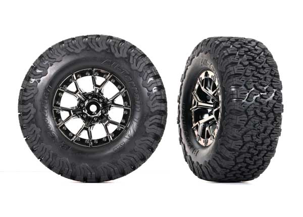Ford Raptor R Black Rear Wheels with BFG Tires (2)