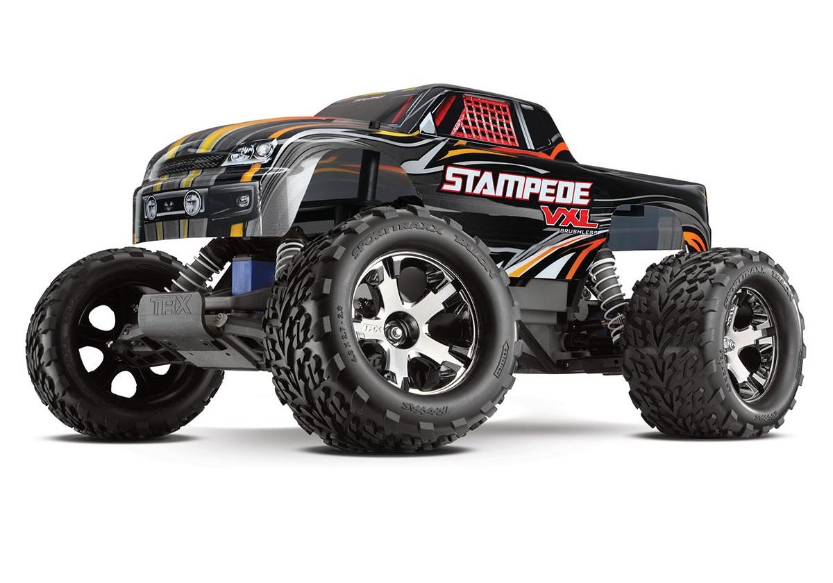 Traxxas 1/10 Stampede VXL Brushless 2WD Monster Truck w/ TQi
