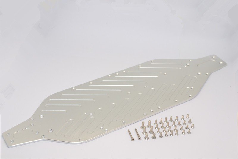ALUMINIUM 4MM MAIN CHASSIS WITH STAINLESS STEEL SCREWS - 1SET
