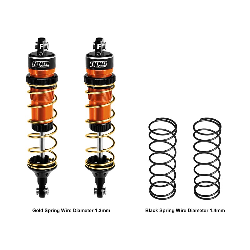 6061-T6 ALLOY FRONT ADJUSTABLE SPRING SHOCK 104MM