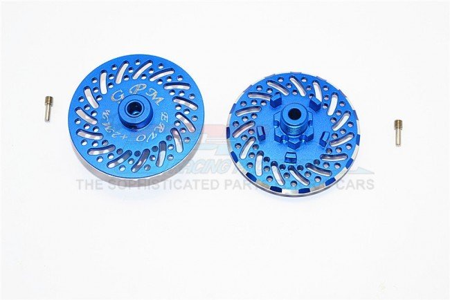 ALUMINIUM WHEEL HEX CLAW +2MM WITH BRAKE DISK-2PCS  SET