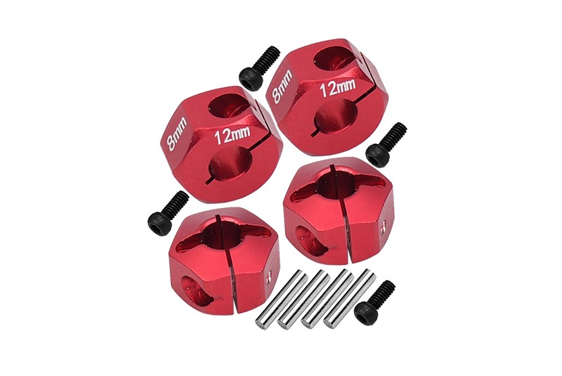 ALUMINUM HEX ADAPTERS 8MM THICK-12PC SET