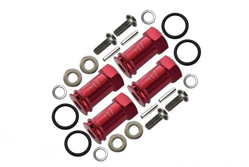 ALLOY HEX ADAPTOR(+17MM)-4PCS SET