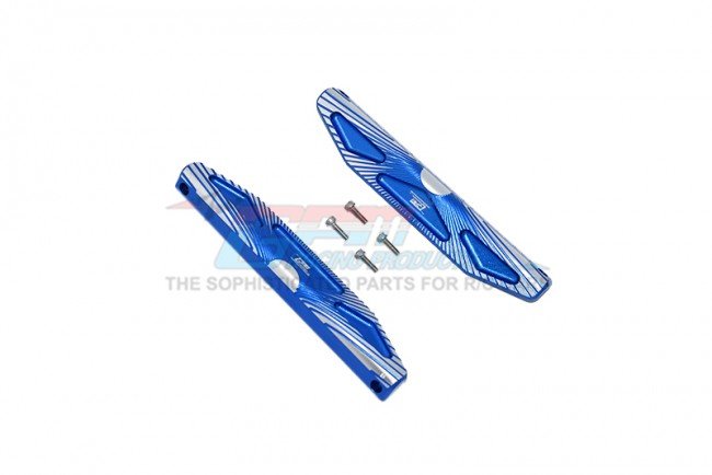 ALUMINUM CHASSIS NERF BARS (SILVER INLAY VERSION) -6PC SET