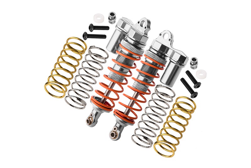 ALUMINUM FRONT ADJUSTABLE L-SHAPE PIGGY BACK SHOCKS 87MM -14PC SET
