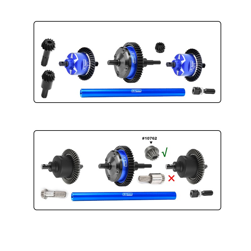 4140 CARBON STEEL + 7075 ALLOY CENTRE COMPLETE DIFFERENTIAL