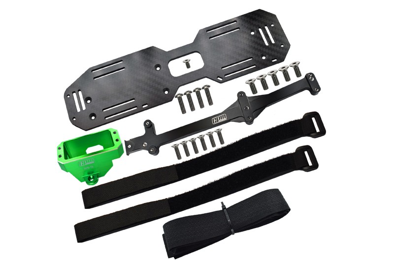 ALUMINIUM 7075-T6 SERVO MOUNT AND CARBON FIBER BATTERY COMPARTMENT