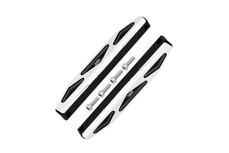 ALUMINUM CHASSIS NERF BARS (SILVER INLAY A VERSION) -6PC SET