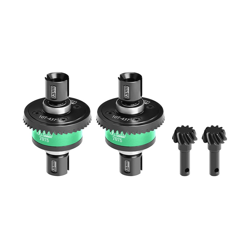 20CrMnTi STEEL + 7075 ALLOY 10/43T FRONT & REAR COMPLETE DIFFERENTIAL